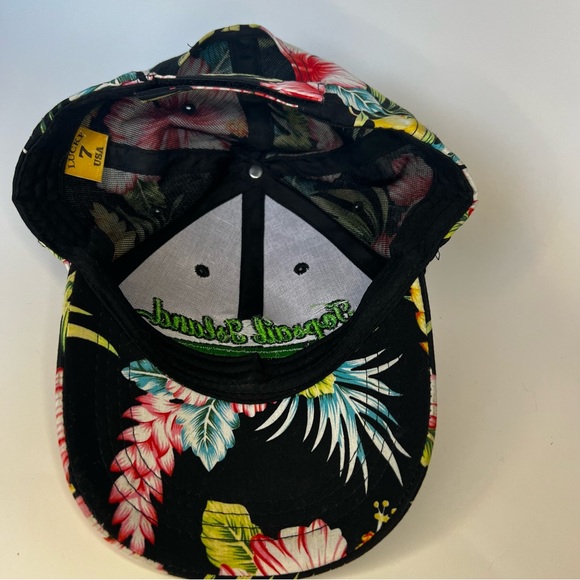 *3/$20* Topsail Island North Carolina SnapBack Adj Unisex Tropical Hibiscus Cap - Picture 5 of 7